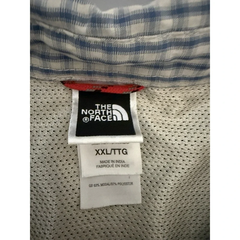The North Face XXL Long Sleeve Plaid Button Down Shirt. I6